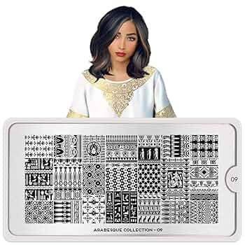 MOYOU LONDON　スタンププレート　スタンパー　万華鏡　まとめ売り Amazon | Arabesque (アラベスク)09/スタンプネイル用イメージ